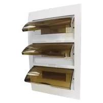 tablero plastico embutido 36 circuitos p/ transparente-globaltronic