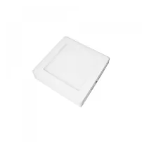 plafon led cuadrado 18w blanco empavonado luz calida