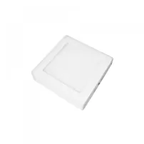 panel sobrepuesto led cuadrado 12w blanco empavonado luz fria-fsl