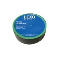 cinta plastica 20 mts. negra lexo