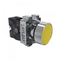 pulsador partida amarillo 22 mm 1na-tun