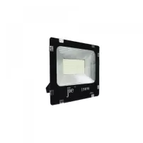 foco reflector led slim 150w negro luz fria jie-4 multichip