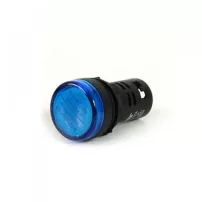 luz piloto led 22mm azul 24v