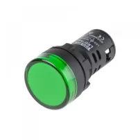 luz piloto led 22mm verde 220v - bekam