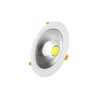 foco led embutido 25w jie chip redondo luz calida