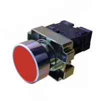 pulsador parada rojo 22mm 1nc-tun