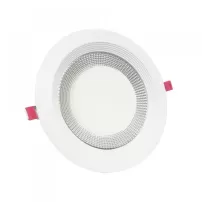 foco led embutido 25w chip redondo luz calida