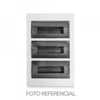 tablero plastico sobrepuesto 36 circuitos p/ transparente - forceman