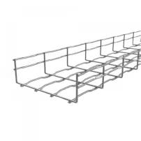 bandeja portaconductor tipo canastillo de acero inoxidable 200x50 x 3mts.