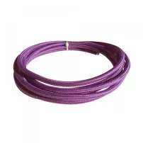 cable textil forrado color morado