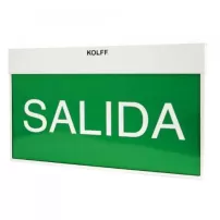 señaletica salida emergencia de led autonoma una cara bigled kolff