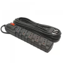 alargador 5pt 10a 5 mt negro rittig