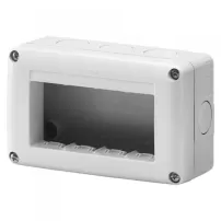 caja estanca sobrepuesta 4 modulo ip40 libre halogeno gewiss ref gw27004