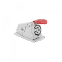 enchufe hembra sobre 380v 16a libre halogeno 3p+t ip67 gewiss ref gw62504