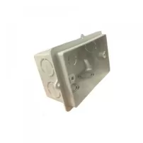 caja plastica 5/8 p/loza libre halogeno autoextinguible gris genrod