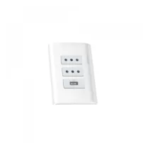 enchufe doble 10amp + usb blanco genesis schneider mwd69950