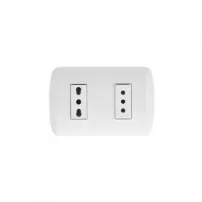 enchufe doble modus plus blanco 10a / 16a blanco 1288bn bticino