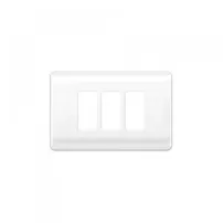 placa genesis 3 puestos blanco c/soporte schneider mwd130407423