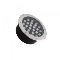 foco piso led embutido 24w luz fria jie 25cm wt