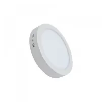 panel sobrepuesto led redondo 18w blanco empavonado luz fria