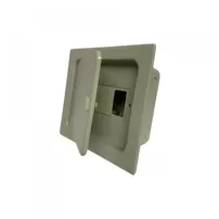 tablero metalico embutido 6 circuito con puerta metalica saime ref 6041-d