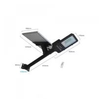 luminaria solar para alumbrado publico 100w luz fria con soporte logic