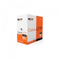 cable utp cat 5 unifilar caja 305m 100%cobre azul nexxt