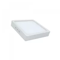 panel sobrepuesto led cuadrado 24w blanco empavonado luz fria vell.max