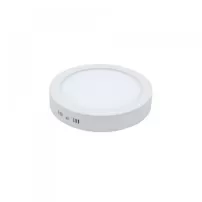 panel sobrepuesto led redondo 18w blanco empavonado luz calida vell.max