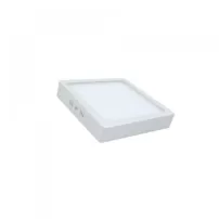panel sobrepuesto led cuadrado 6w blanco empavonado luz fria vell.max