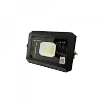 foco reflector led slim 50w negro luz fria anti vandalico