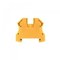 borne conexion riel din de 4mm amarillo