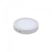 panel sobrepuesto led redondo 24w blanco empavonado luz fria jie