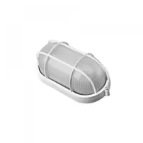 foco tortuga ovalada c/reja. 60w blanco (a102) d.r.l