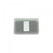 interruptor pulsador timbre 10a 250v blanco plata lexo