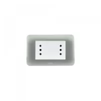 enchufe dobre duplex 10a 250v plata-blanco lexo