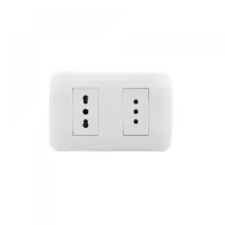 enchufe doble 10/16a 250v blanco lexo