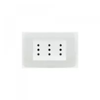 enchufe triple 10a triplex 250v blanco lexo