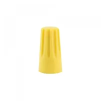 conector plastico conico amarillo bolsa 100 uni