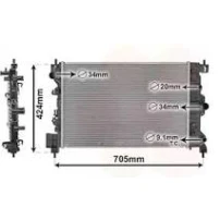 Radiador De Agua Para Chevrolet Tracker