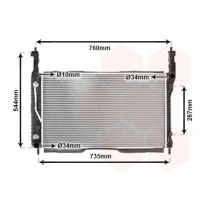 Radiador De Agua Para Chevrolet Captiva