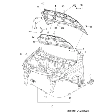 Capot Para CHEVROLET AVEO 2009-2016 1.4 HB F14D3 - Capot | ClickRepuestos