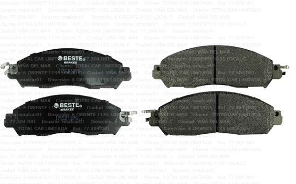 Pastilla De Freno Delantera Para RENAULT ALASKAN 2017-2021 2.3 YS23 Pastilla De Freno Delantera Para RENAULT ALASKAN 2017-2021 2.3 YS23