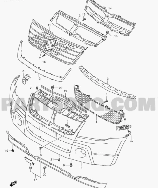 Parachoque Delantero Para SUZUKI GRAND NOMADE 2010-2012 1.6 M16A JB416 - Parachoques Delanteros | ClickRepuestos