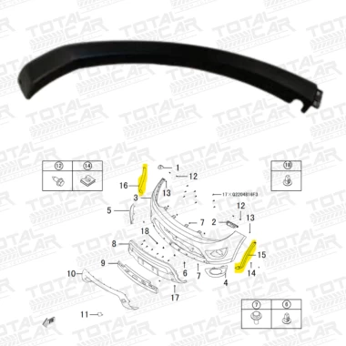 Externa Ension Izquierdo Parachoque Oque Delantero Great Wall M4 1.5 para GREAT WALL HAVAL-M4 2016-2022 1.5 4G15 Externa Ension Izquierdo Parachoque Oque Delantero Great Wall M4 1.5 para GREAT WALL HAVAL-M4 2016-2022 1.5 4G15