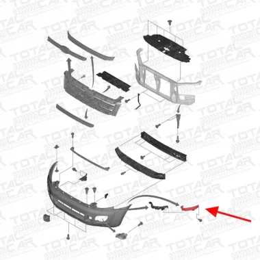 Mensula guia parachoque para ford ranger 2012 2015 3.2 - Mensulas Guia Parachoque | ClickRepuestos
