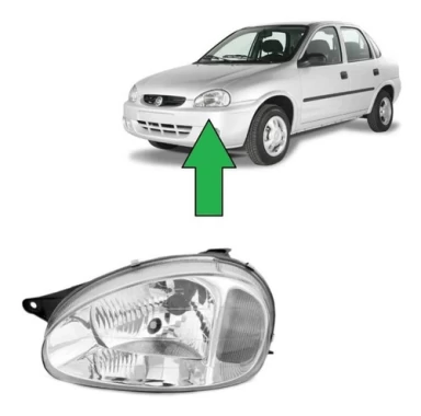 Optico Izquierdo Chevrolet Corsa 2000 2008