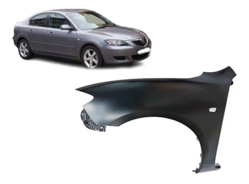 Tapabarro Izquierdo Para Mazda 3 Sedan 2004 2009 Con Hoyo