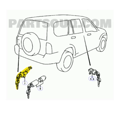 Chapa Maleta Para SUZUKI GRAND VITARA 1998-2005 - Chapa Maleta | ClickRepuestos
