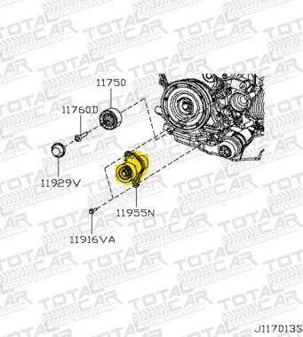 Tensor de correa para nissan np300 2015 2019 2.3 ys23 d23x - Tensor De Correa | ClickRepuestos
